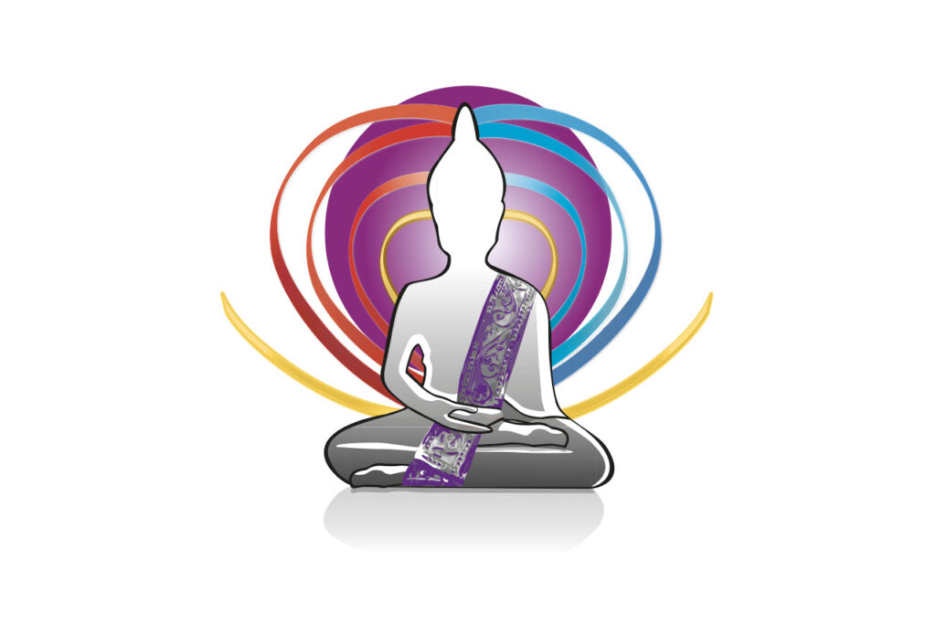 Logo pour un professeur de yoga. Yoga Terre au Ciel