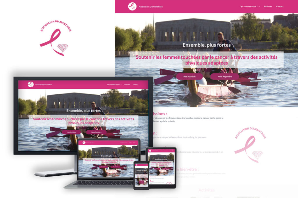 Site pour l'association Diamant Rose